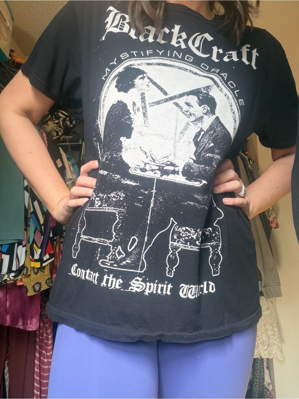 BlackCraft Black Graphic Short Sleeve Crewneck T-Shirt